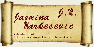 Jasmina Markešević vizit kartica